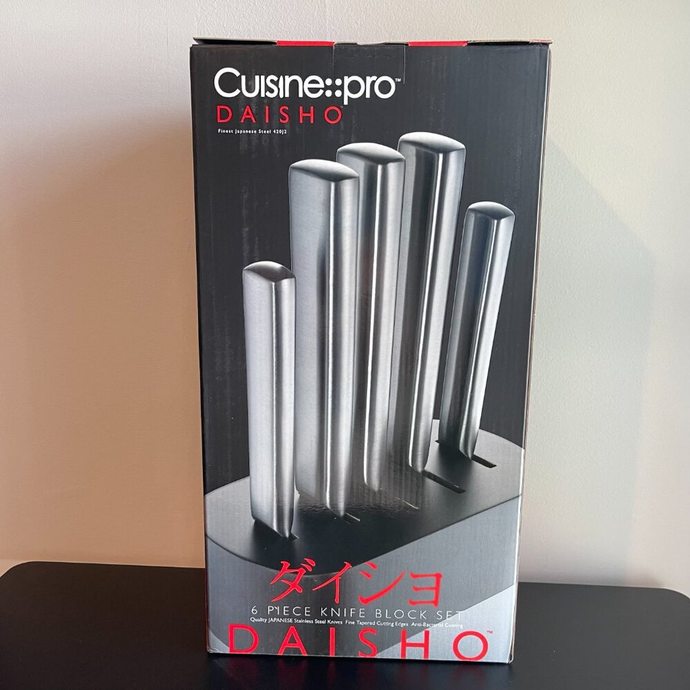 Cuisine::pro Daisho Nara 6 Piece Knife Block Stainless Steel Set - NWT - Picture 2 of 4